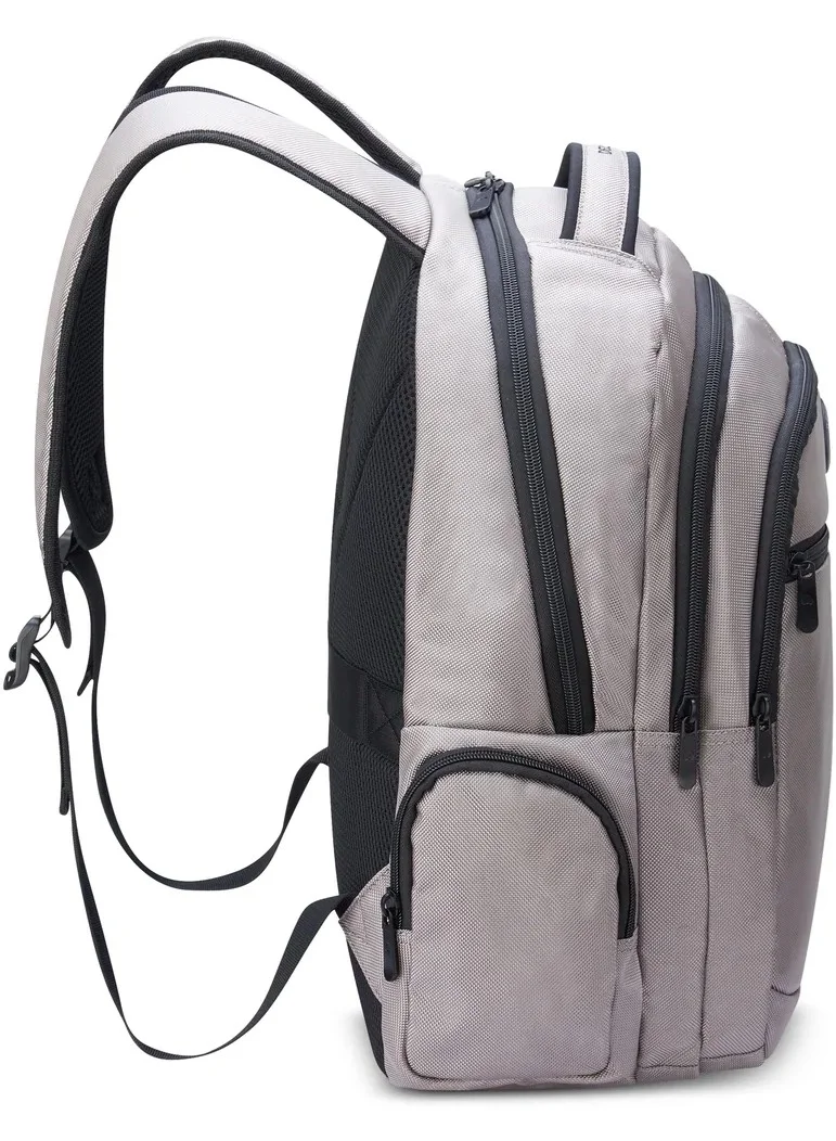 ديلسي _باريس حقيبة ظهر إليمنت فلاير بحجرتين لحماية اللابتوب مقاس . بوصة - رمادي